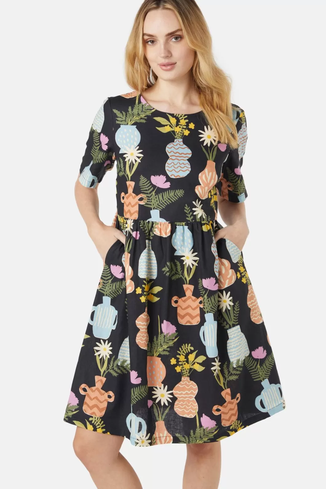 Dresses & Pinafores<Princess Highway Pretty Vases Smock Dress