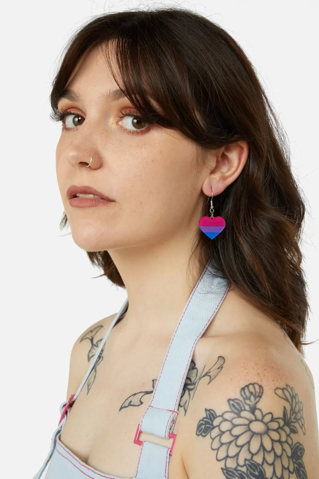 Jewellery<Dangerfield Pride Heart Earrings Bisexual