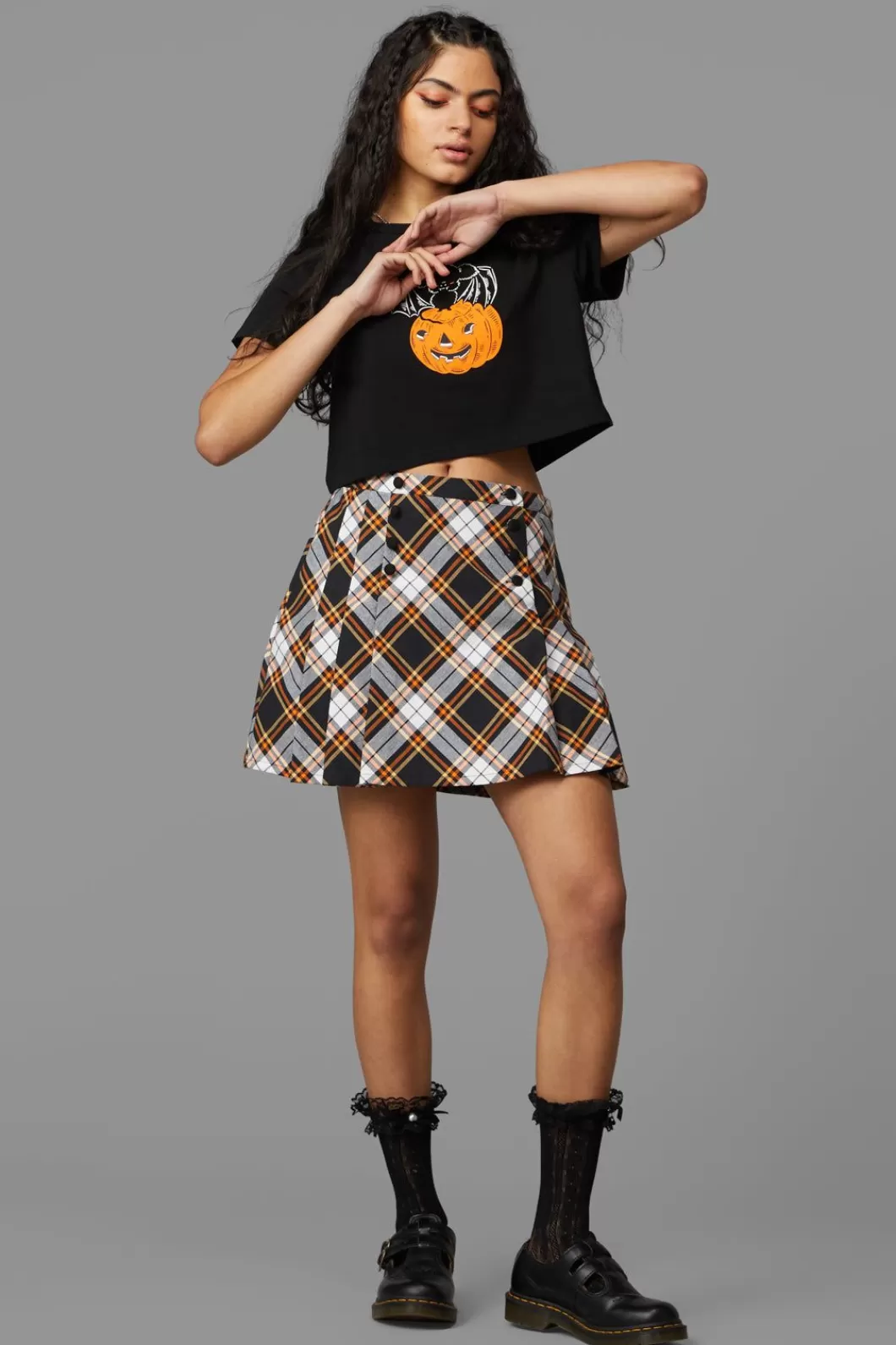 Skirts & Skorts<Black Friday Pumpkin Tartan Skirt