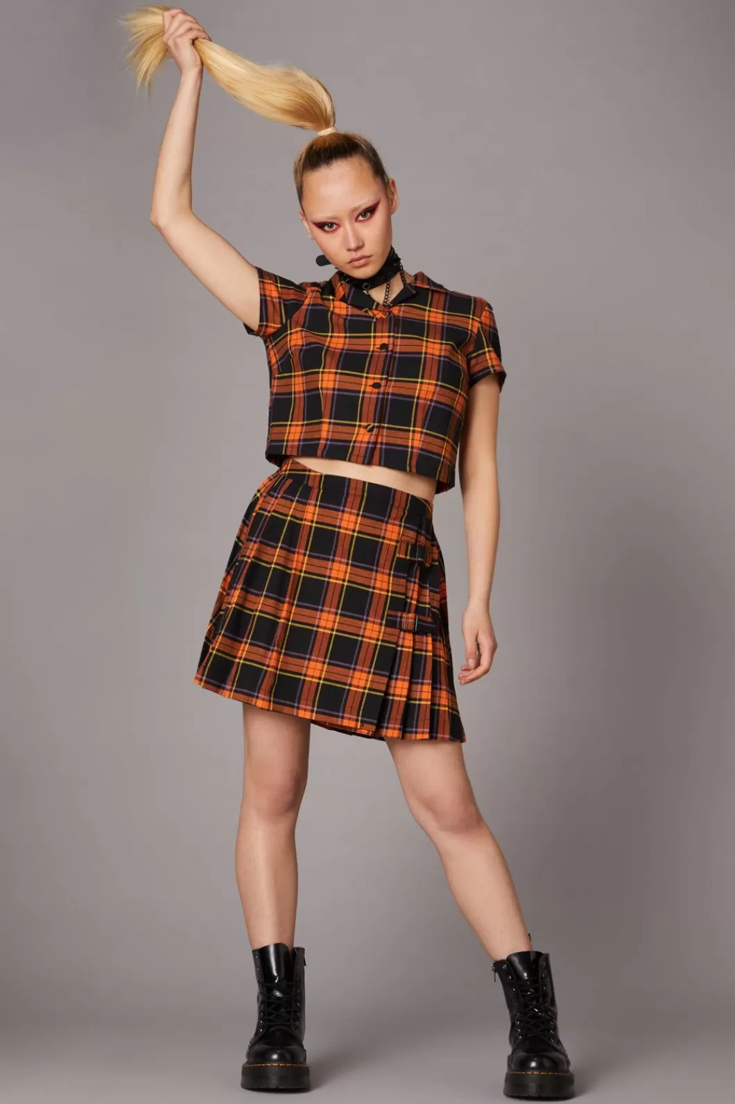 Skirts & Skorts<Black Friday Pumpkin Tartan Skirt