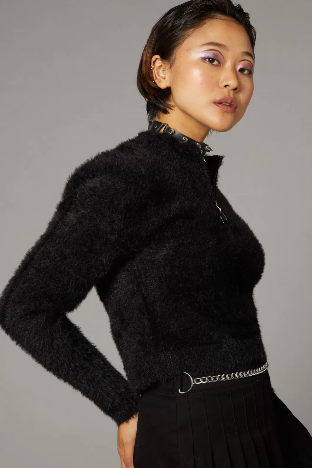 Knitwear & Cardis<Black Friday Punk Trim Knit