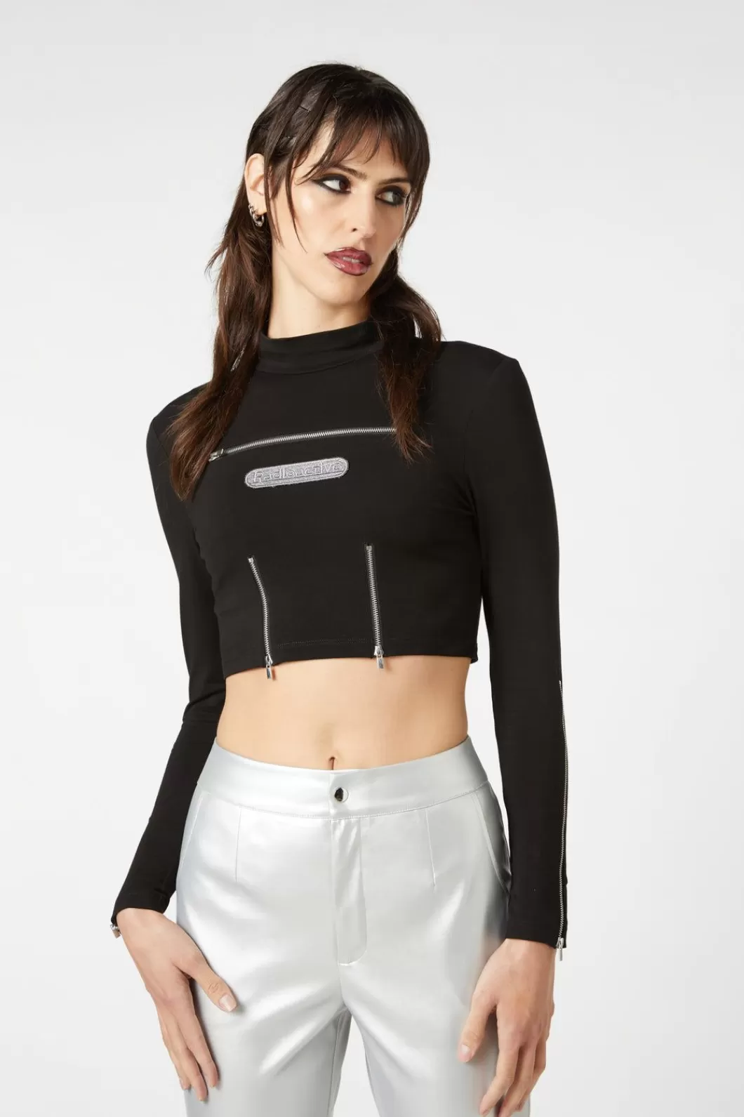 Blouses & Tops<Dangerfield Radioactive Raver Zip Top