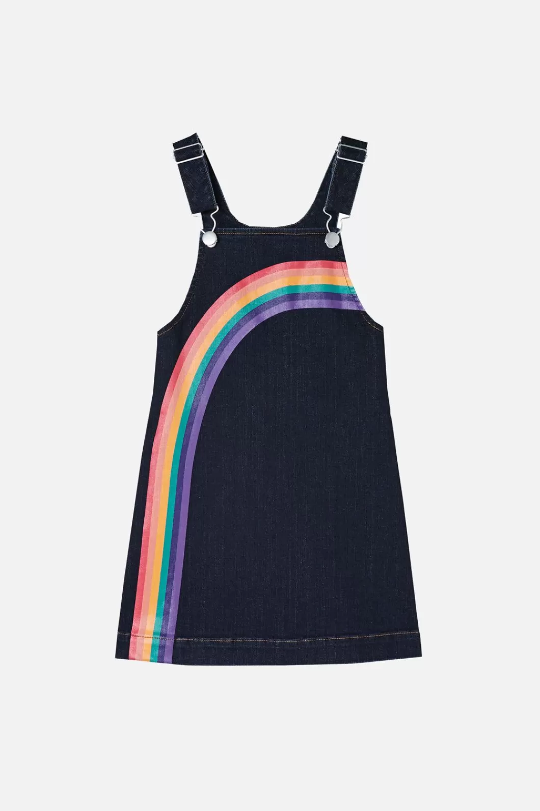 Dresses & Pinafores<Dangerkids Rainbow Denim Kids Pinafore