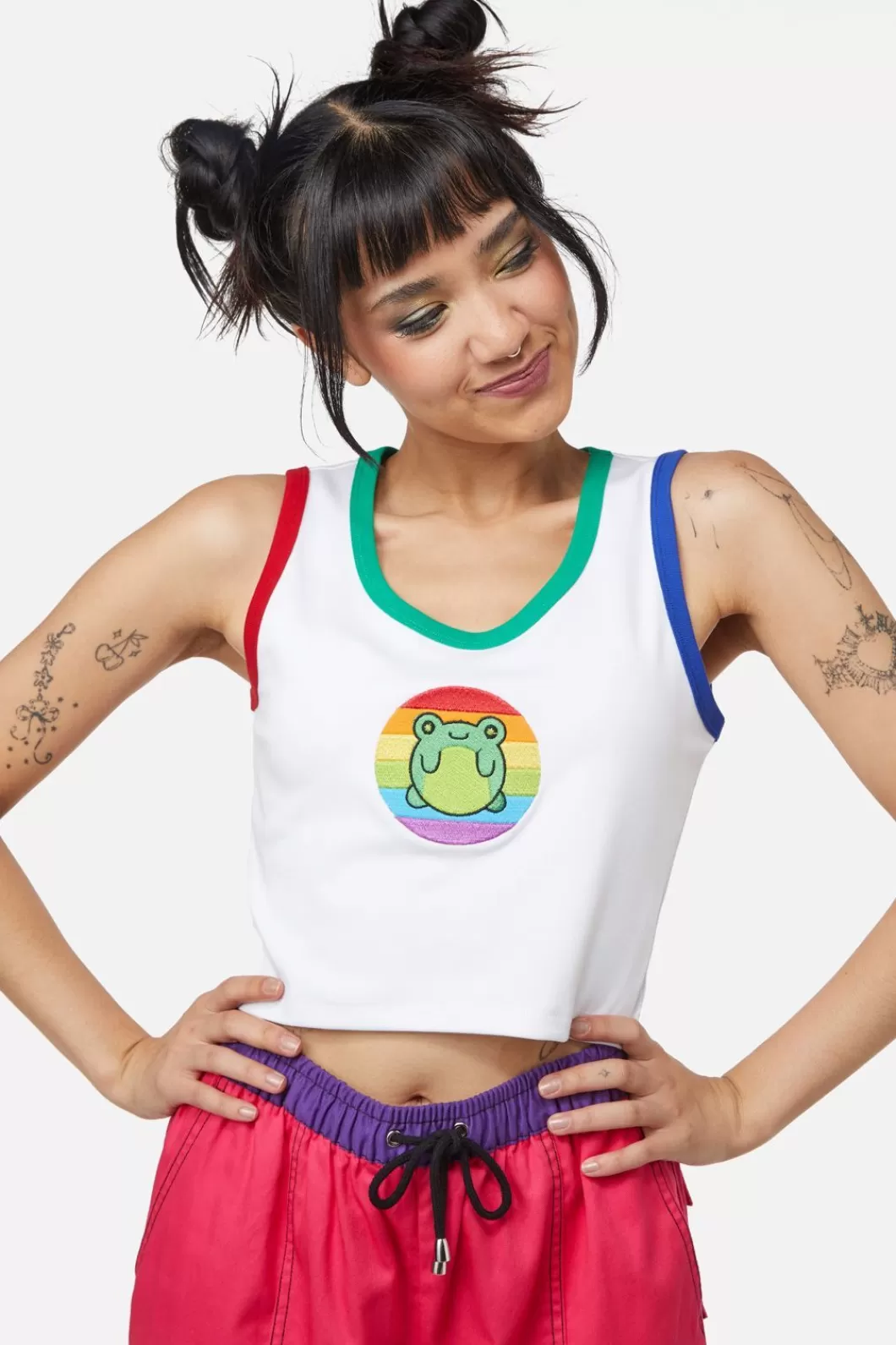 Blouses & Tops<Dangerfield Rainbow Frog Tank