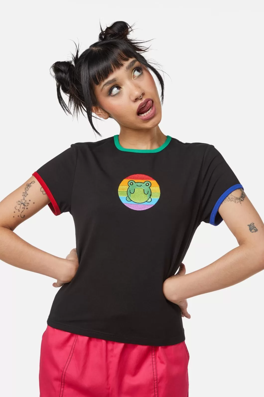 Blouses & Tops<Dangerfield Rainbow Frog Tee