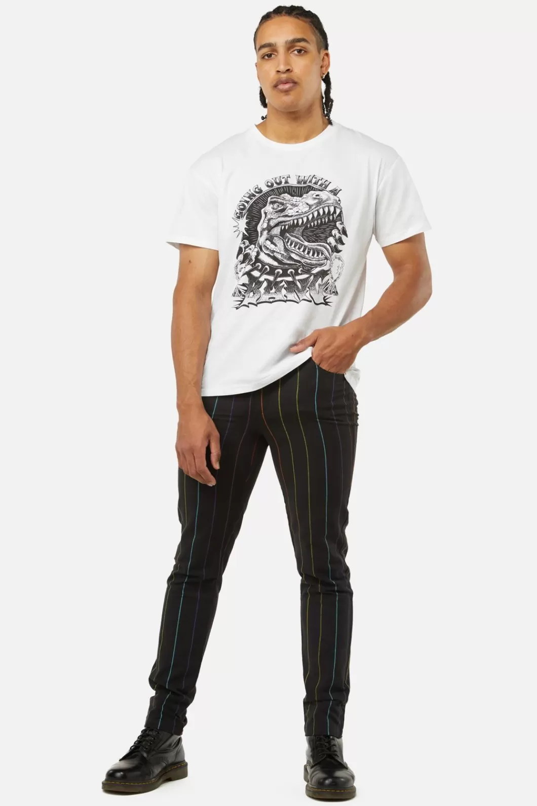 Pants & Shorts<Dangerfield Rainbow Pinstripe Skinny Pants