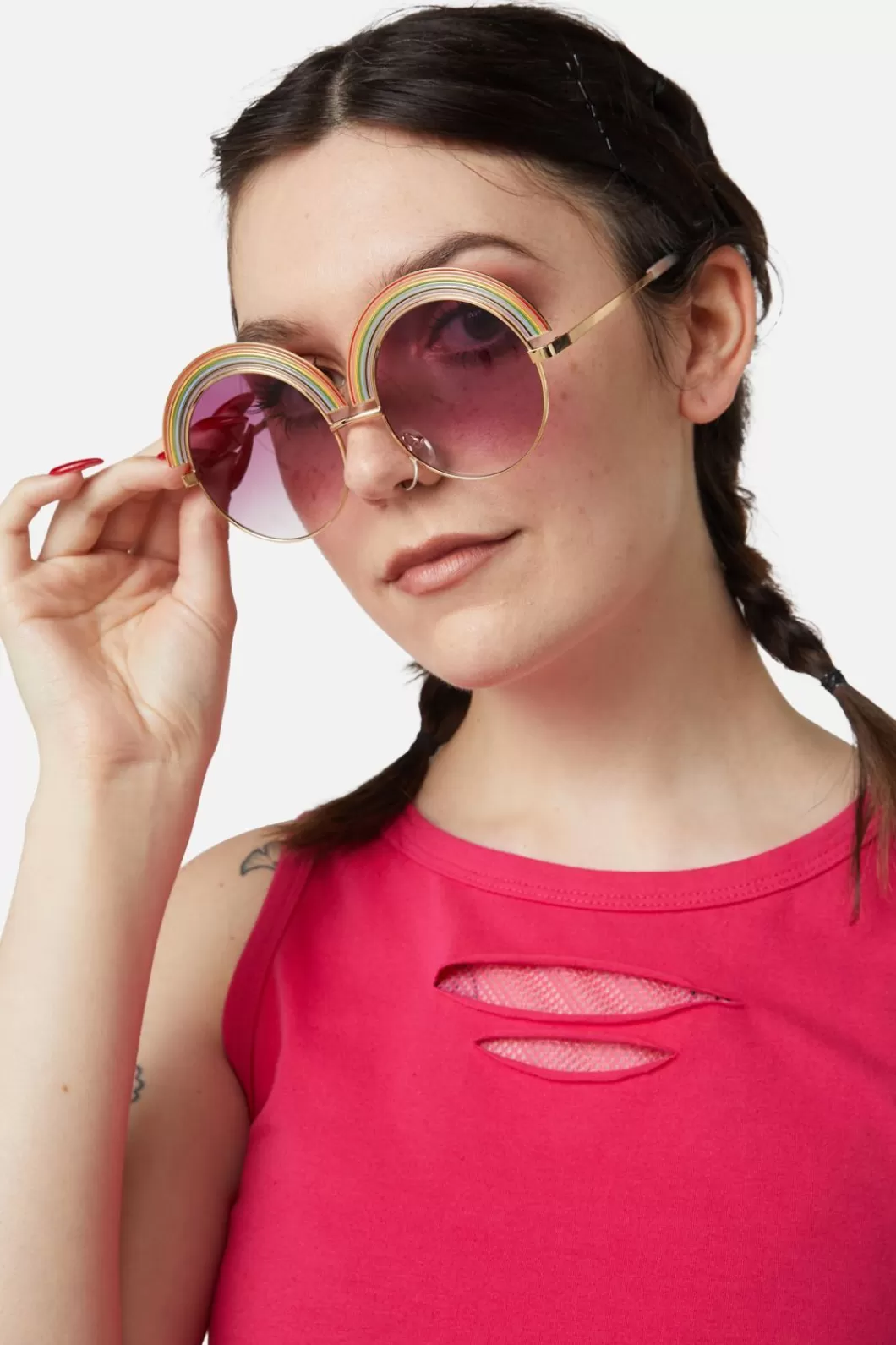 Sunglasses & Eyewear<Dangerfield Rainbow Round Glasses