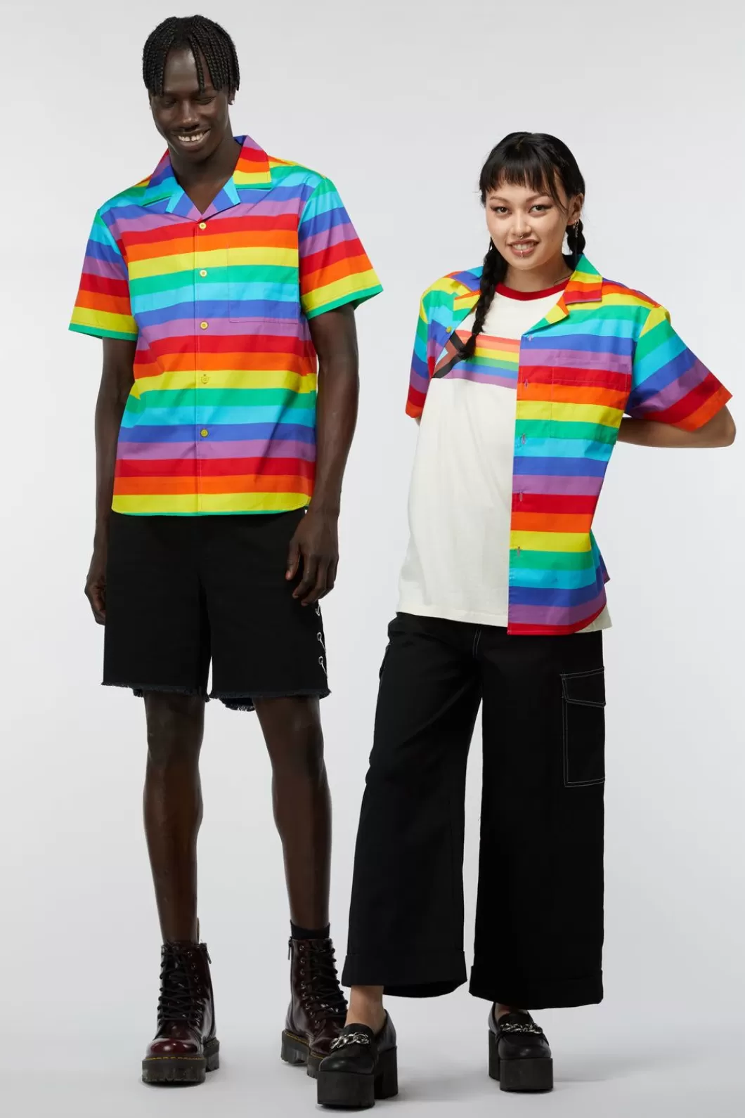 Shirts & Tees<Dangerfield Rainbow Short Sleeve Shirt