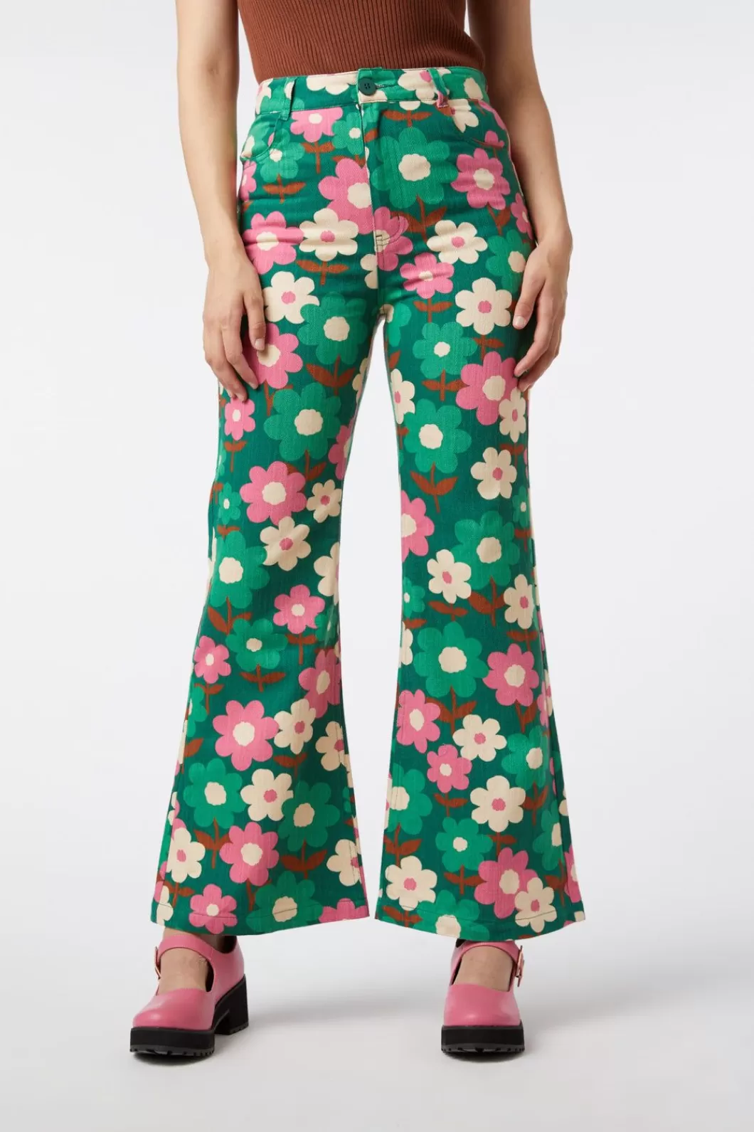 Pants & Jumpsuits<Princess Highway Renee Floral Flare Jean