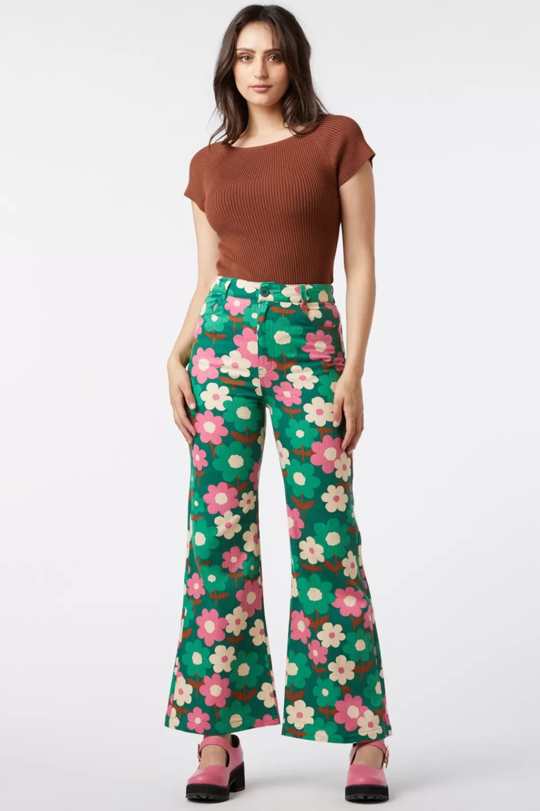 Pants & Jumpsuits<Princess Highway Renee Floral Flare Jean