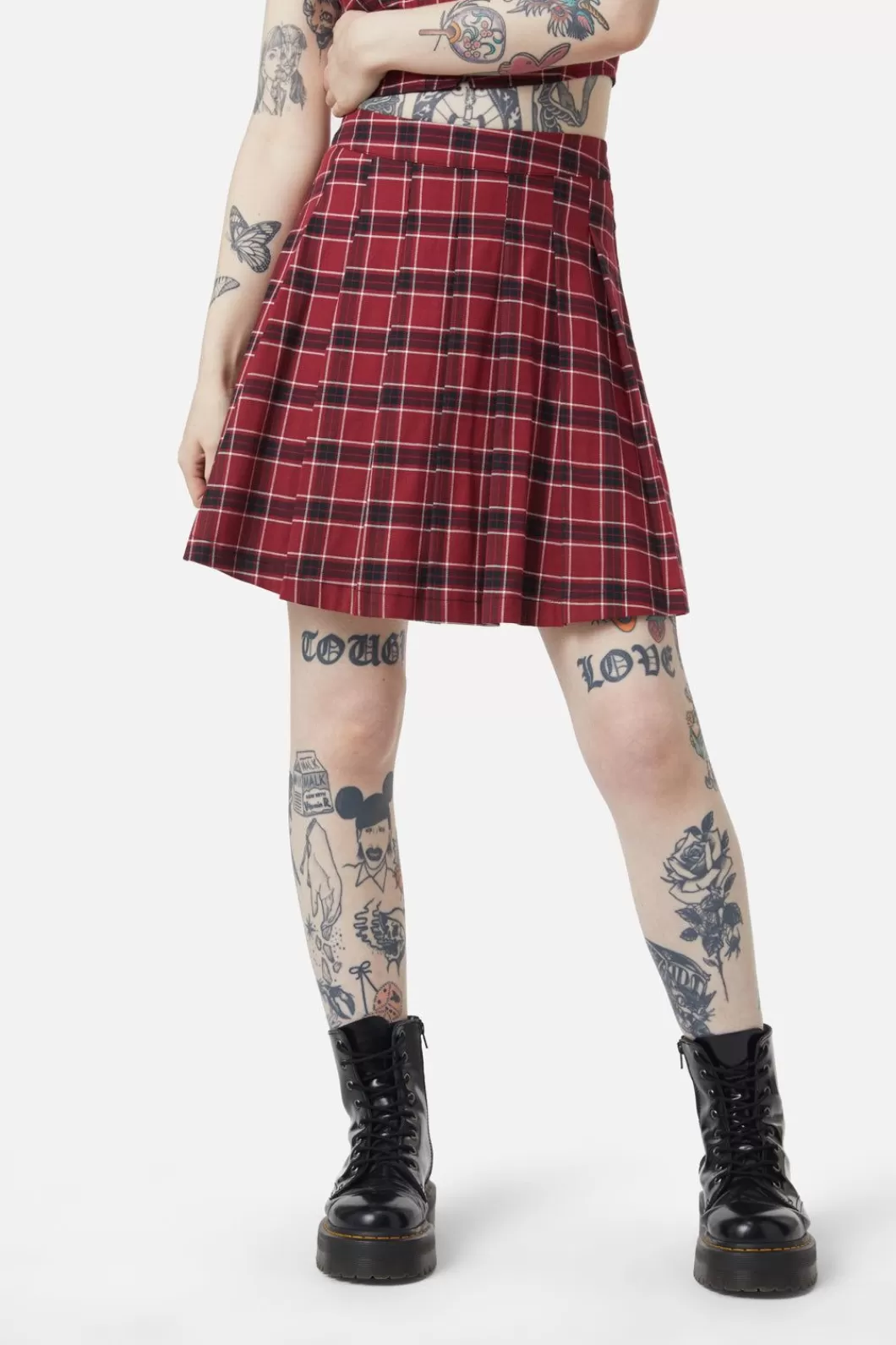 Skirts & Skorts<Dangerfield Revenge Tartan Pleated Skirt