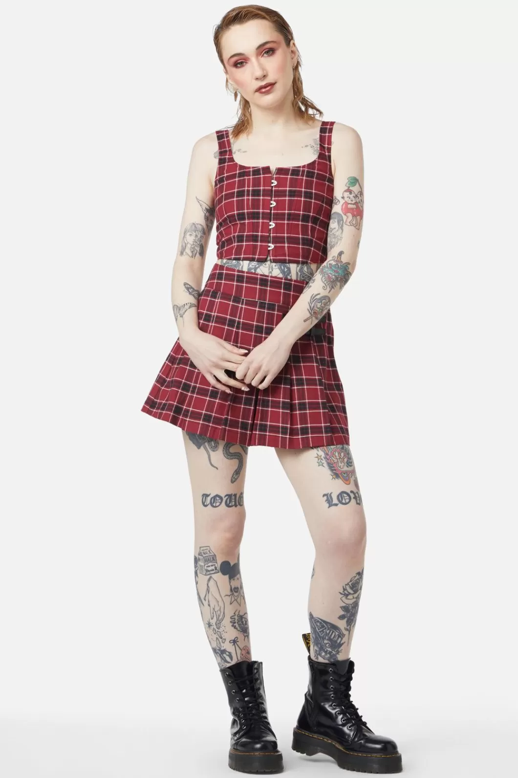 Skirts & Skorts<Dangerfield Revenge Tartan Skort