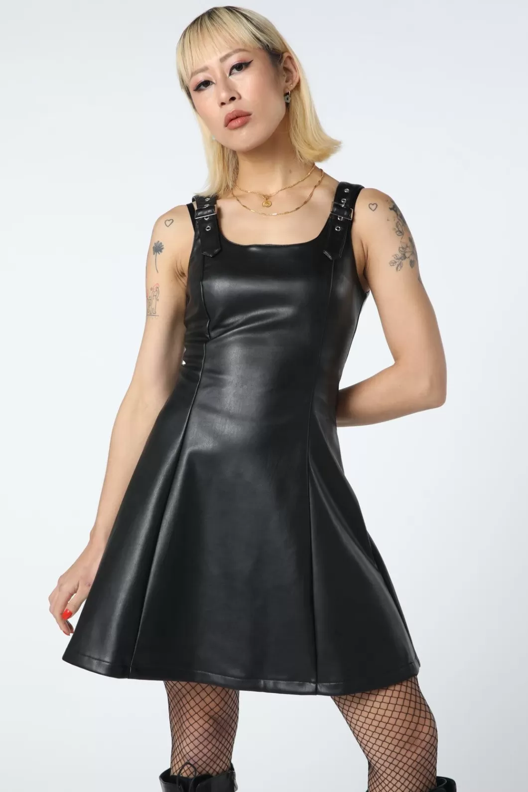 Dresses & Pinafores<Dangerfield Runaways Pu Strap Dress