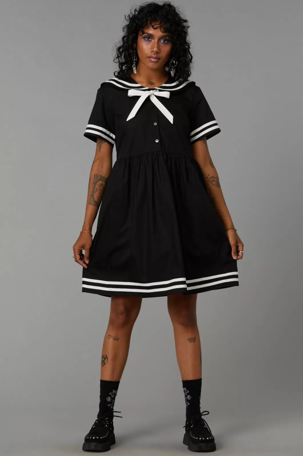 Dresses & Pinafores<Black Friday Sail Away Goth Dress