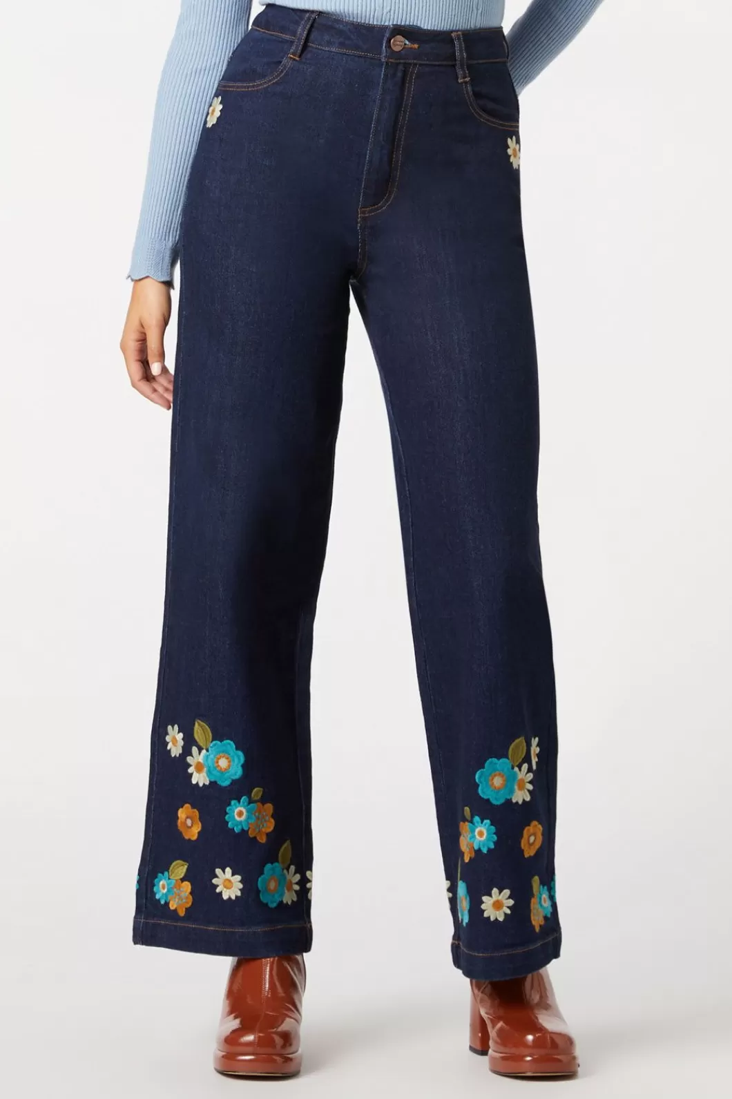 Pants & Jumpsuits<Princess Highway Sally Embroidered Jean