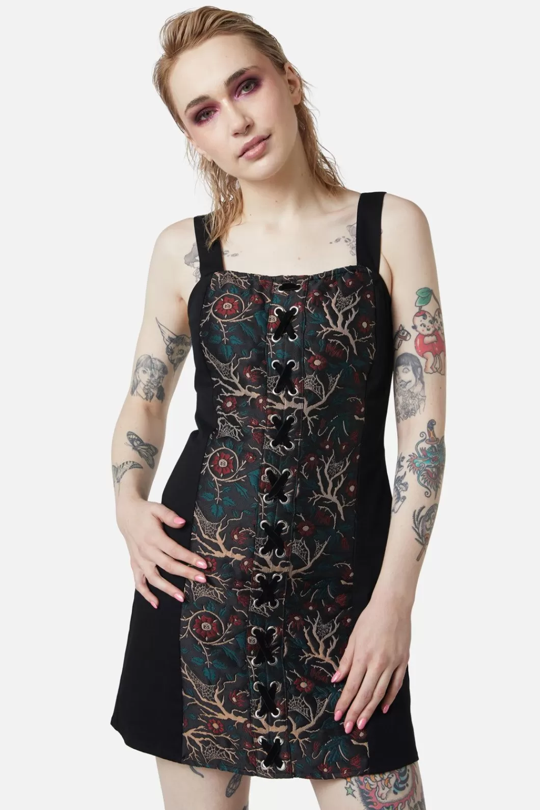 Dresses & Pinafores<Dangerfield Satis Ruin Panel Mini Dress