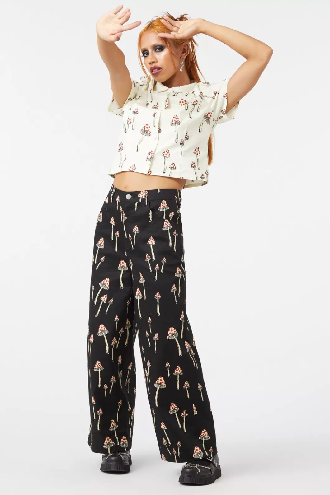 Pants & Jumpsuits<Dangerfield Shroom Cap Wide Leg Pants