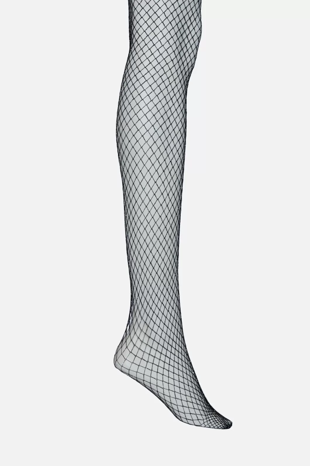 Socks & Tights<Dangerfield Silver Glitter Fishnets