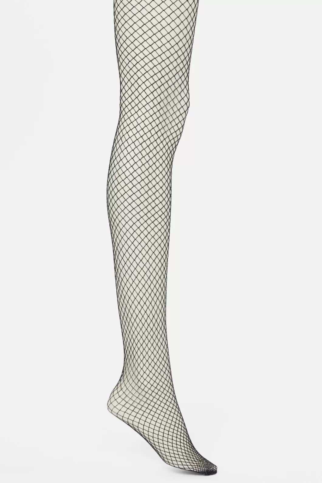 Socks & Tights<Dangerfield Silver Glitter Fishnets