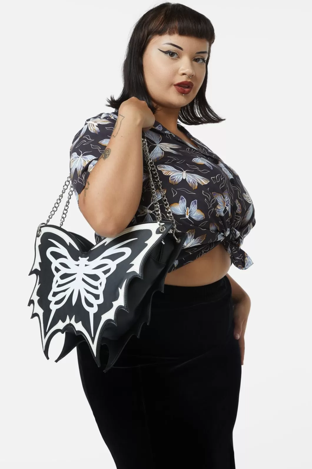 Bags<Dangerfield Skeleton Butterfly Bag