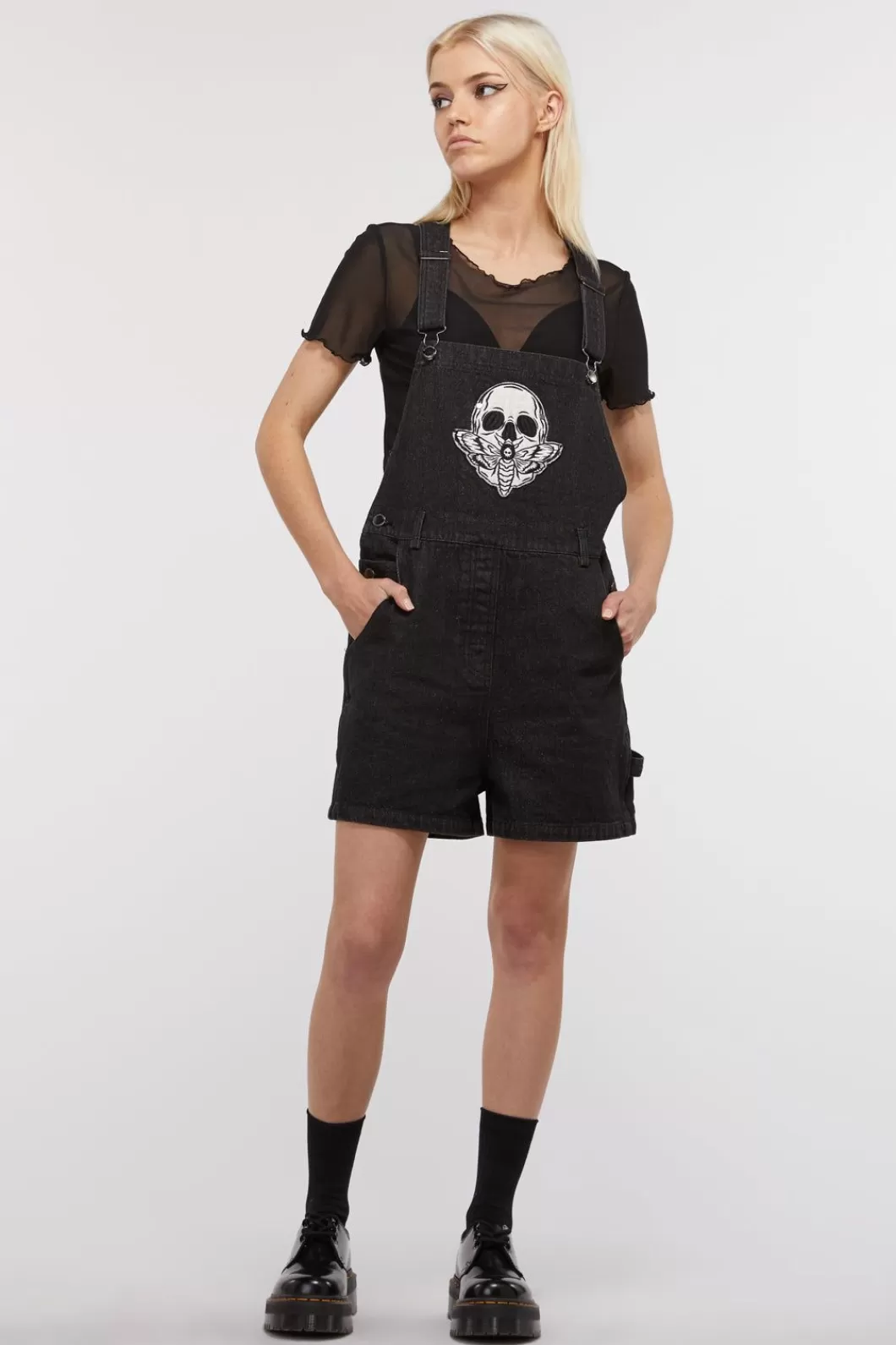 Pants & Jumpsuits<Dangerfield Skull Pocket Overalls