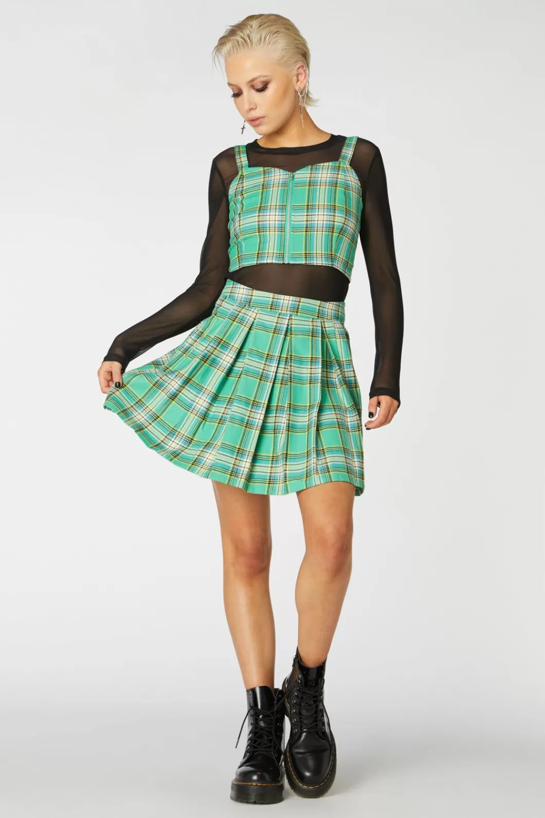 Skirts & Skorts<Dangerfield Spring Tartan Mini Skirt