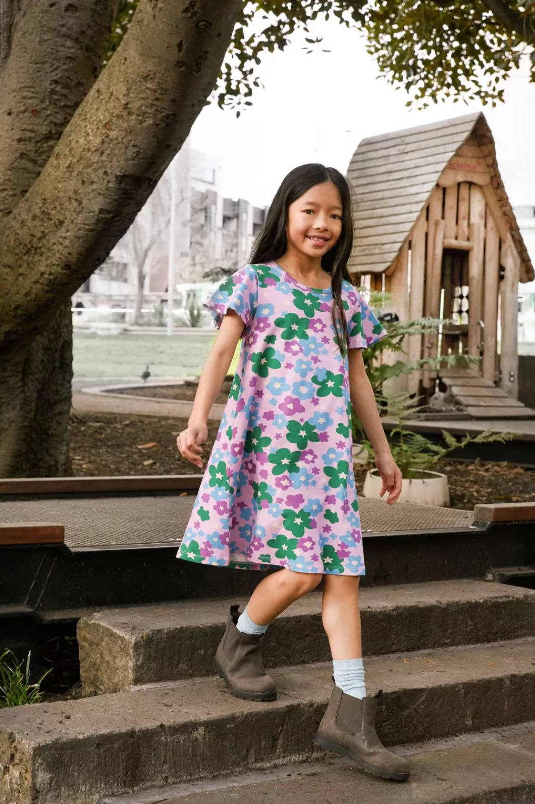 Dresses & Pinafores<Princess Highway Kids Starry Flower Kids Jersey Dress