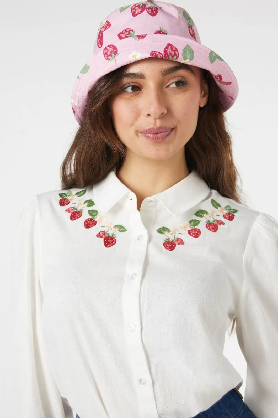 Hats<Princess Highway Strawberry Fields Bucket Hat