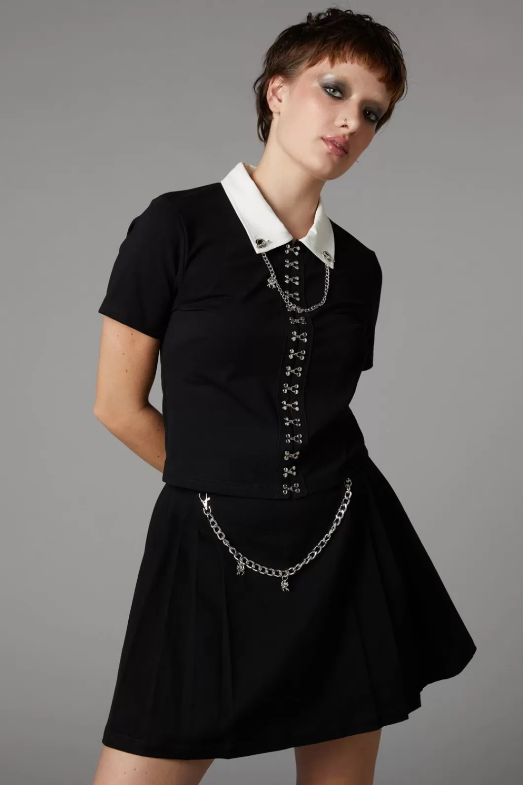 Blouses & Tops<Black Friday Strings Gothic Blouse