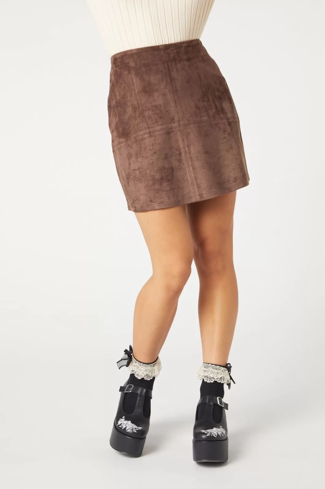 Skirts & Skorts<Dangerfield Suede Glade Skirt