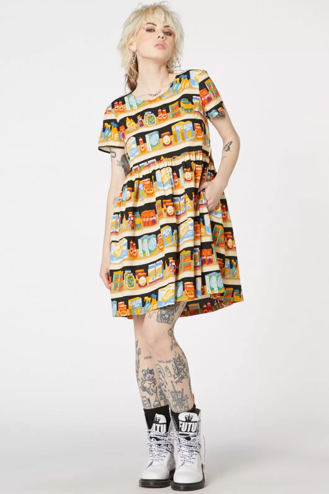 Dresses & Pinafores<Dangerfield Supermarket Cotton Dress