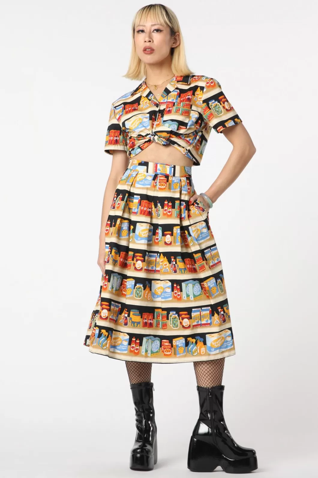 Skirts & Skorts<Dangerfield Supermarket Cotton Skirt