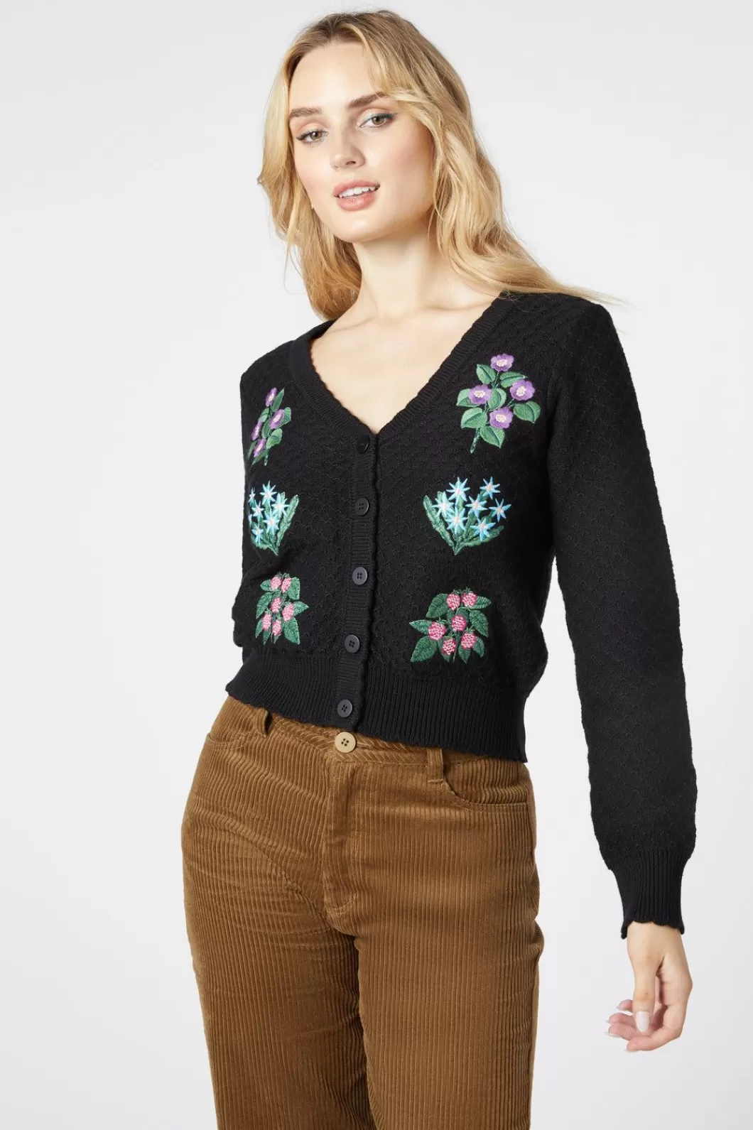 Knitwear & Cardis<Princess Highway Sweet Garden Embroidered Cardi