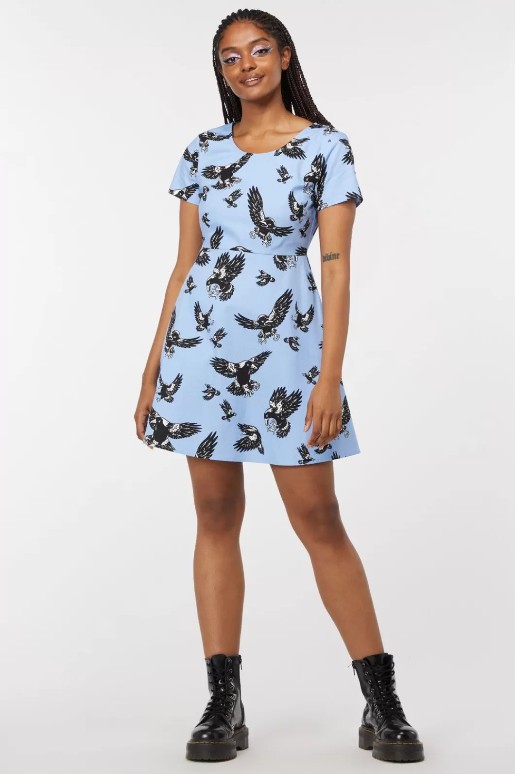 Dresses & Pinafores<Dangerfield Swoopin Magpie Skater Dress