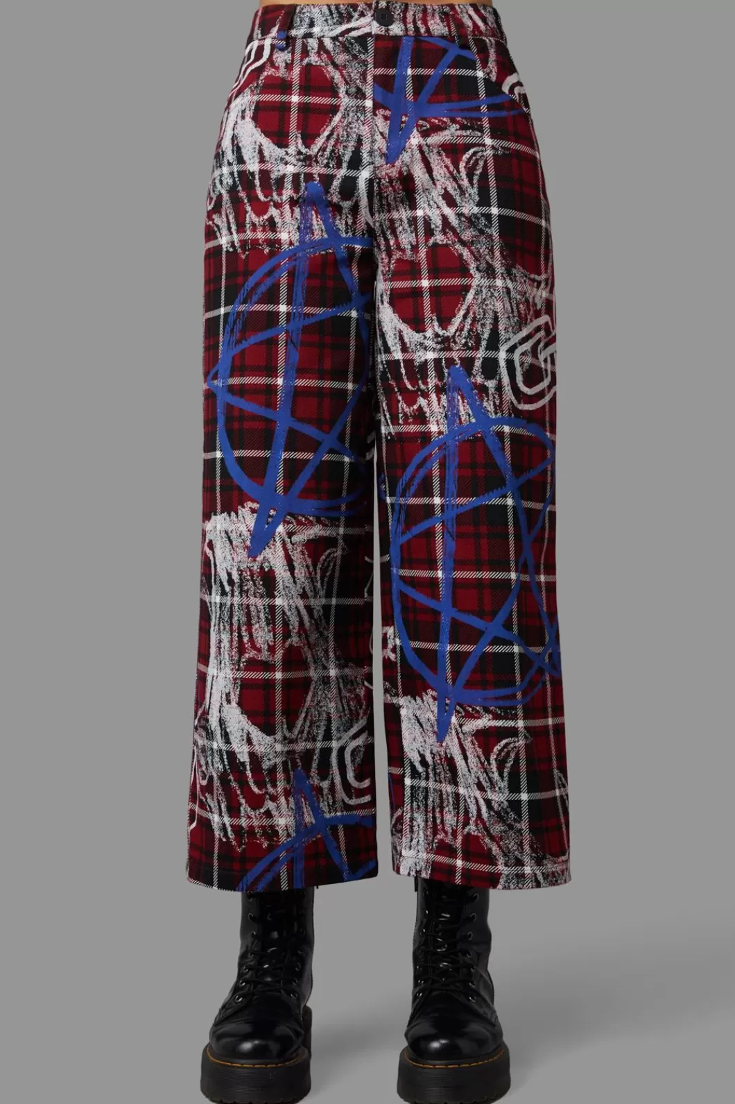 Pants & Jumpsuits<Black Friday Tag Tartan Wide Leg Pants