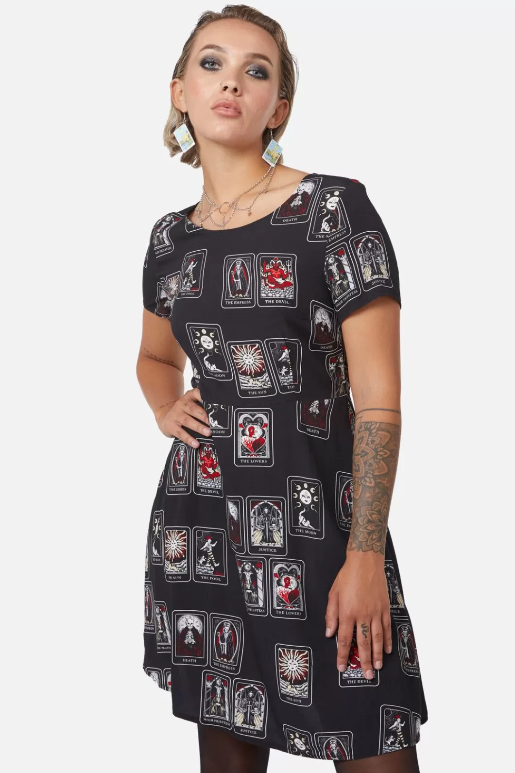 Dresses & Pinafores<Dangerfield Tarot Spread Print Dress