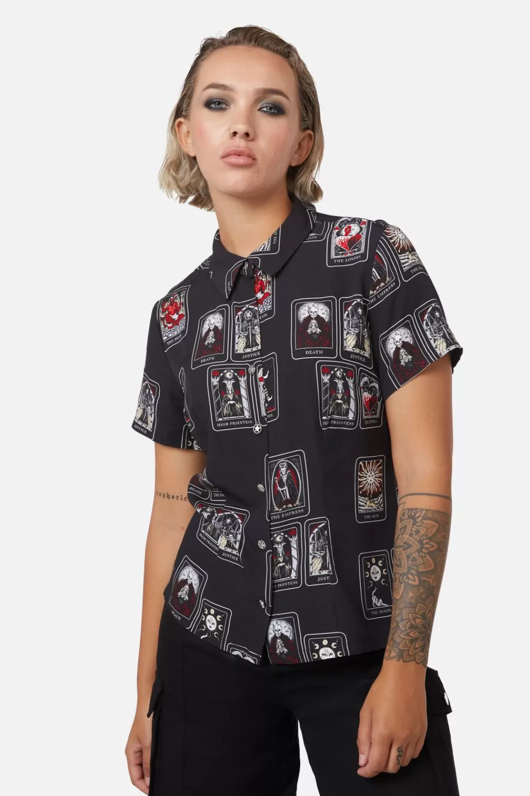 Blouses & Tops<Dangerfield Tarot Spread Printed Shirt