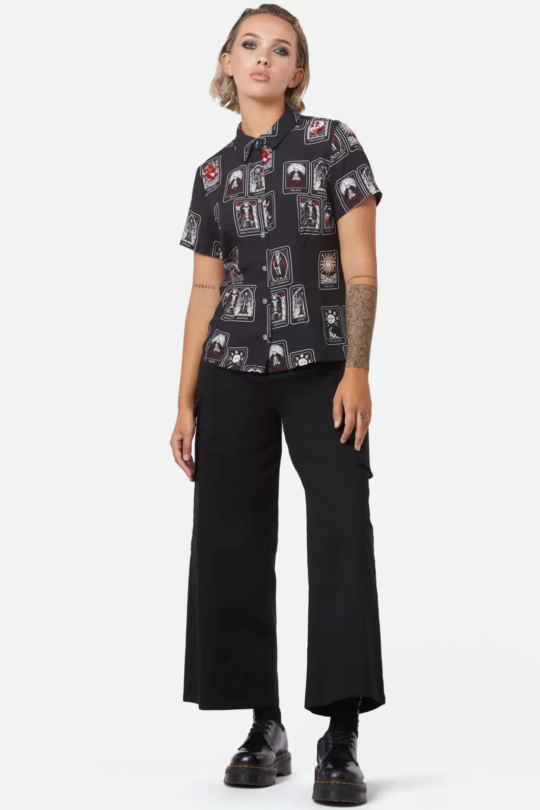 Blouses & Tops<Dangerfield Tarot Spread Printed Shirt