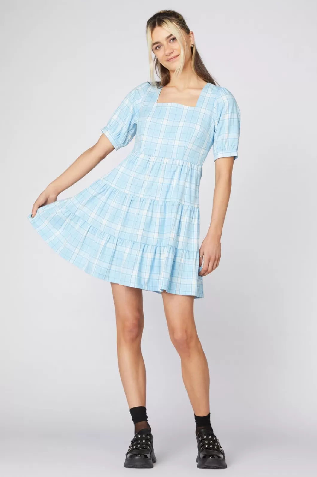 Dresses & Pinafores<Dangerfield Tartan Mood Ruffle Dress