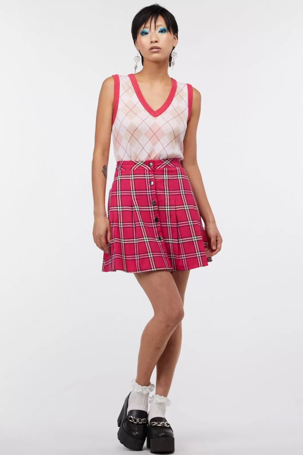 Skirts & Skorts<Dangerfield Tartan Skater Skirt