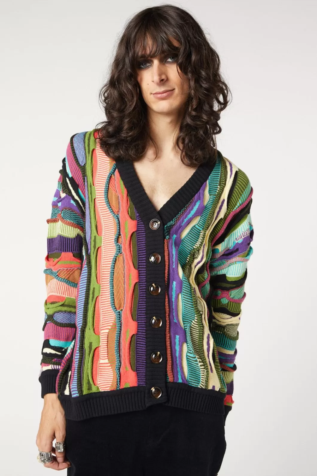 Jumpers & Knits<Dangerfield Textured Rage Cardi