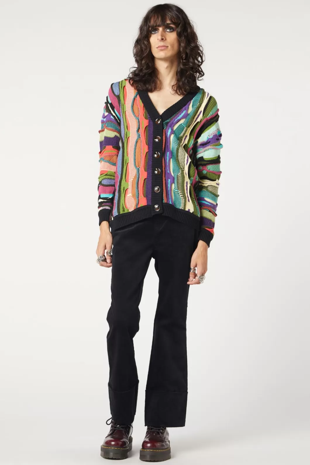 Jumpers & Knits<Dangerfield Textured Rage Cardi