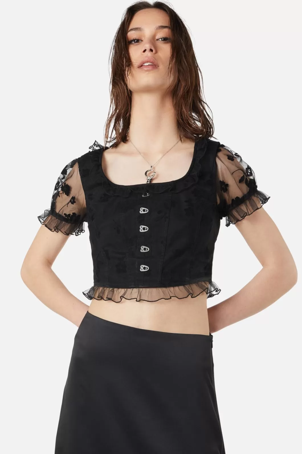 Blouses & Tops<Dangerfield The Manor Lace Corset Top