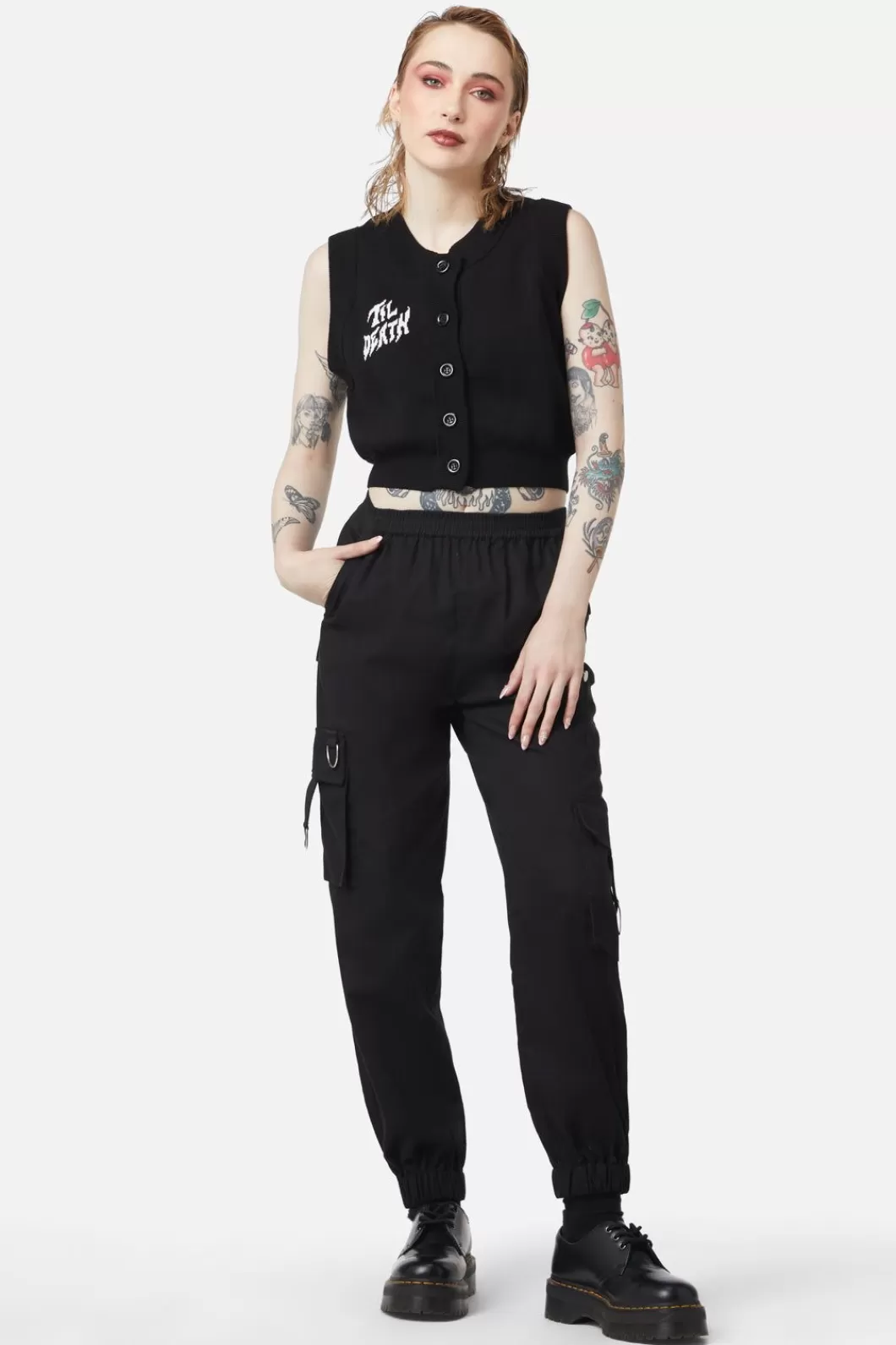 Blouses & Tops<Dangerfield Til Death Button Vest