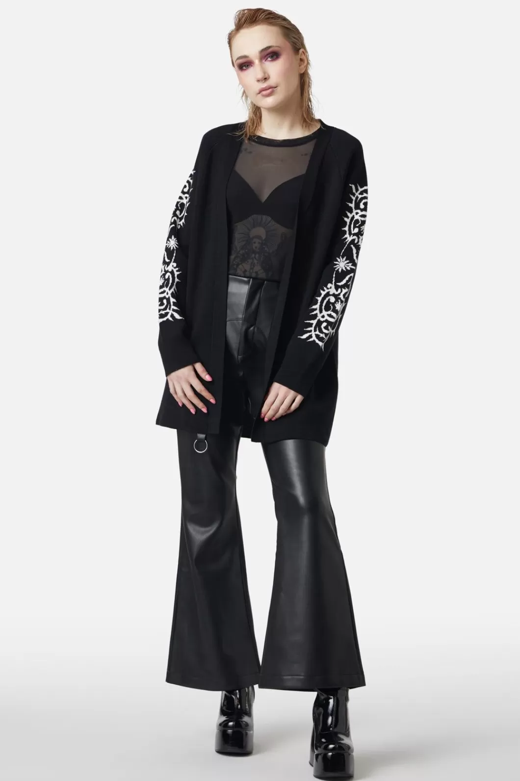 Knitwear & Cardis<Dangerfield Til Death Ornate Long Cardi