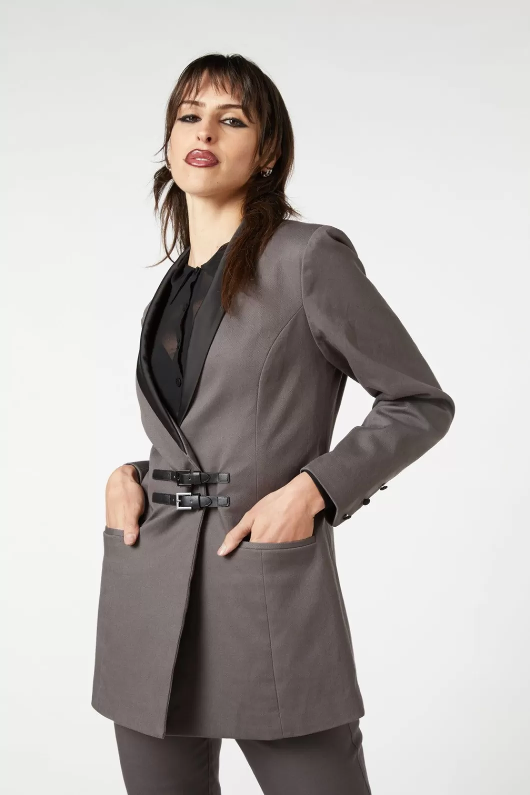 Jackets & Coats<Dangerfield Time U0026 Date Shawl Blazer