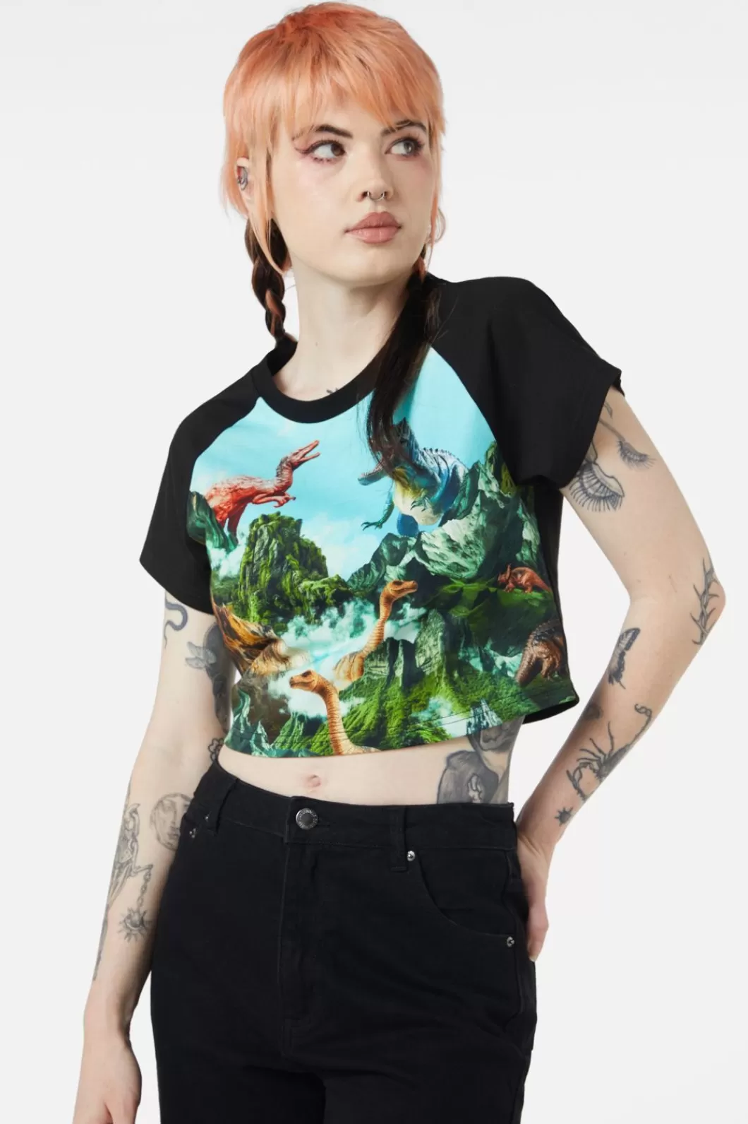 Blouses & Tops<Dangerfield Triassic Scene Baby Tee