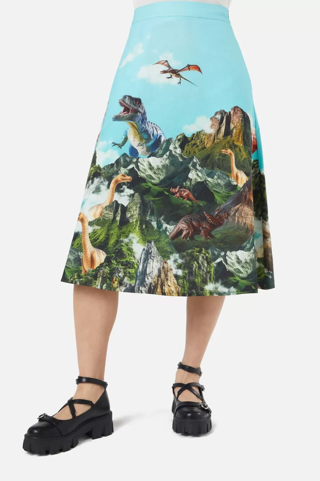 Skirts & Skorts<Dangerfield Triassic Scene Border Skirt