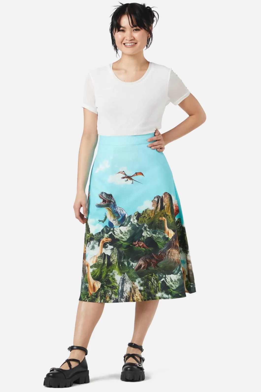 Skirts & Skorts<Dangerfield Triassic Scene Border Skirt