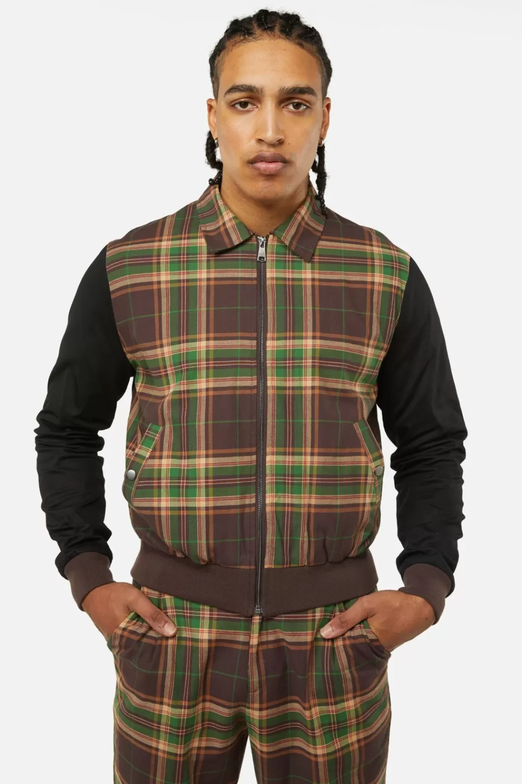 Coats & Jackets<Dangerfield Triassic Tartan Contrast Jacket